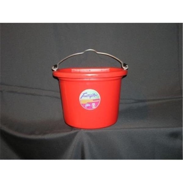 Fortress Industries Llc Fortex Industries Flat Back Bucket Red 8 Quart - 1301802 380611